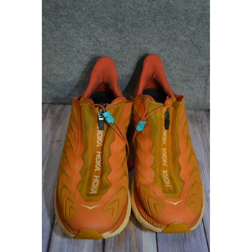 Hoka One One Project Clifton Shoes Mens 12 Orange Running 